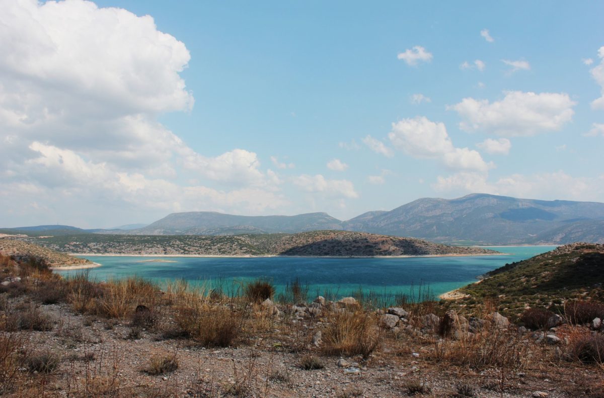 Lake in the Boeotia region of Greece